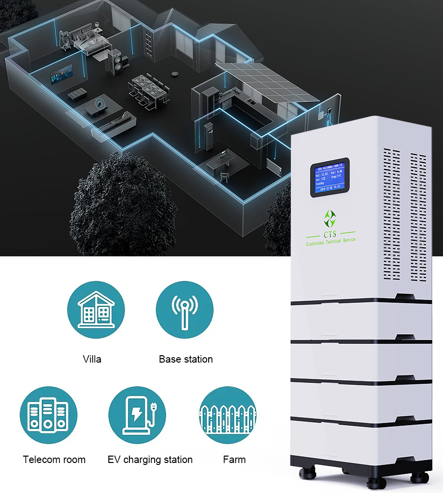 CTS lifepo4 48v 600ah manufacturer home energy storage battery stacked for home energy storage power storage