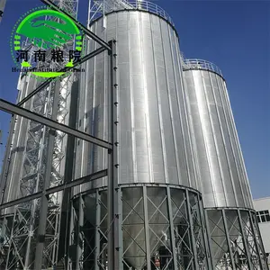 500ton 1000ton 2000ton 3000ton silo de almacenamiento de maíz silo de acero galvanizado silo de grano para la venta