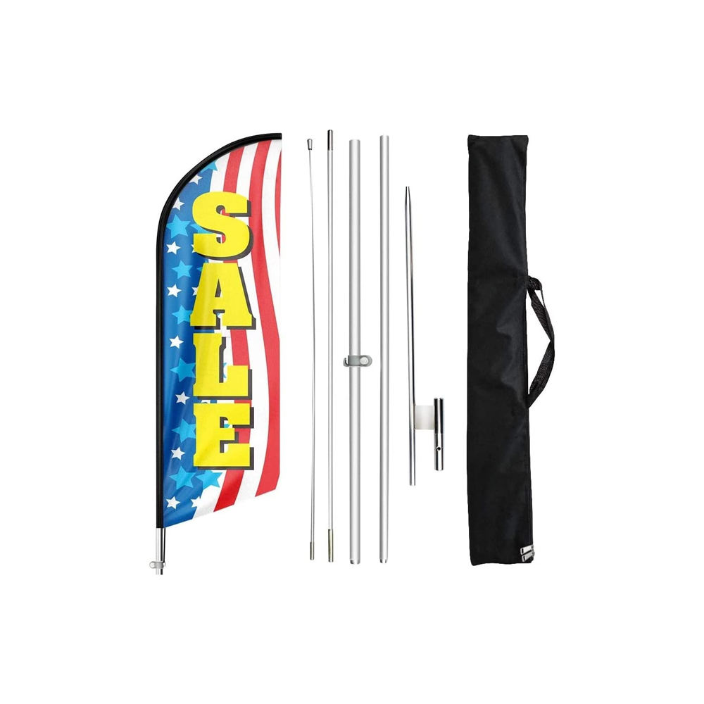 Teardrop Beach Flags with Flag Poles