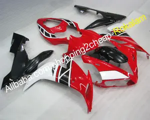 Pour Yamaha YZF1000 YZF R1 2004 2005 2006 YZF-1000 YZF-R1 Moto ABS Noir Rouge Blanc kit Carrosserie Carénage