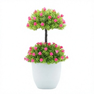 Nova Planta Artificial em Vaso, Flor Plástica Bonsai, Decoração para Casa, Plantas e Flores Verdes, Ornamentos de Flores Artificiais - Product Image 4
