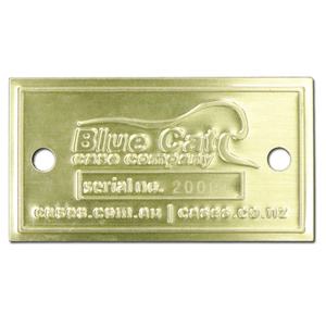 مخصص معدن الذهب لوحة اسم صانع ختمها محفورة لوحة نحاسية معدنية عتيقة تسجيل لباب الاستخدام - Product Image 1