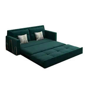 Multi-funzionale Luce lusso moderno divano letto pieghevole piccolo appartamento composto da soggiorno semplice 3-seater divano di stoffa