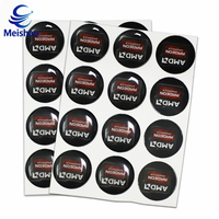Autocollants personnalisés Meishan en PVC, époxy, acrylique, adhésifs, transparents UV, antistatiques, durables, étiquettes bombées, impression de logo, marquage, décoration