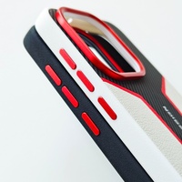 Étui de protection antichoc en cuir PU mat texturé fibre de carbone avec lentille métallique pour Oppo Find X9 Pro / Find X9