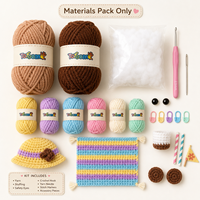 NOUVEAU Kit de Crochet Capybara pour Enfants DIY Amigurumi Poupée en Peluche Fait Main Coffret Cadeau