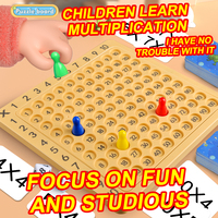 Jeu de société HTL Multiplication : Tableau de Multiplication Éducatif STEM pour Enfants, Jouet d'Apprentissage Interactif Parent-Enfant