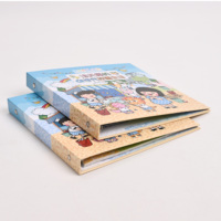 Livre souvenir bleu à couverture rigide pour camarades de classe, classeur à six anneaux, journal d'amitié illustré, souvenir, annuaire scolaire, cadeau pour enfants et adolescents