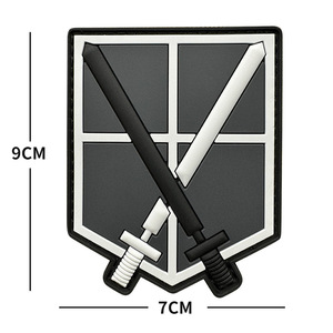 Soruşturma kolordu 3D demir-kauçuk PVC cırt cırt şapka için kol bandı-yıkama-ücretsiz çin - Product Image 4