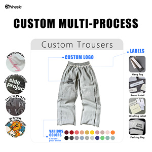 <span class=keywords><strong>Pantaloni</strong></span> da Uomo Casual a Gamba Dritta <span class=keywords><strong>con</strong></span> Orlo Sfilacciato e Vita Elastica <span class=keywords><strong>in</strong></span> Morbido Tessuto a Maglia - Product Image 5