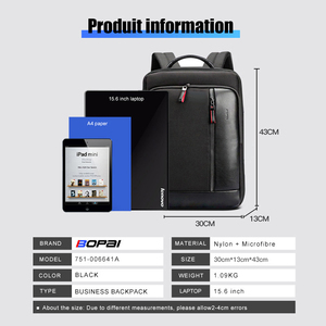 Bopai OEM BSCI mở rộng chống trộm USB sạc làm việc văn phòng cho nam giới máy tính xách tay du lịch thông minh 15.6 inch kinh doanh máy tính xách tay Ba lô - Product Image 6