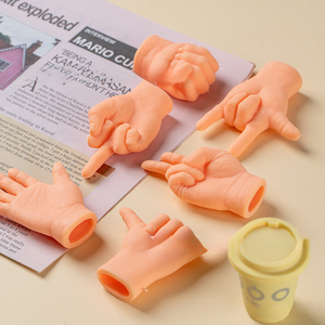 Mini Muñecos <span class=keywords><strong>de</strong></span> <span class=keywords><strong>Dedo</strong></span> Extensibles <span class=keywords><strong>con</strong></span> Forma <span class=keywords><strong>de</strong></span> Pata, Juguetes Interactivos <span class=keywords><strong>de</strong></span> <span class=keywords><strong>Papel</strong></span>, Tijera y Piedra, Juguetes Antiestrés - Product Image 2