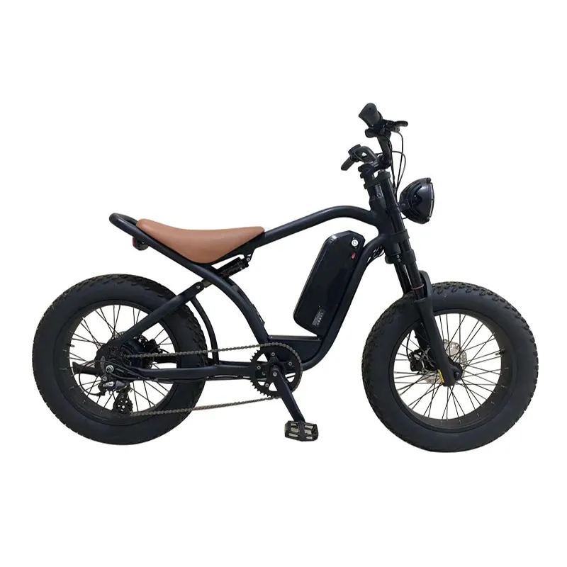OEM yağ lastik e-bisiklet elektrikli kalın tekerlek bisiklet 20 inç V8 katlanabilir dağ Ebike 500W 1000W Motor Motor pil elektrikli bisiklet