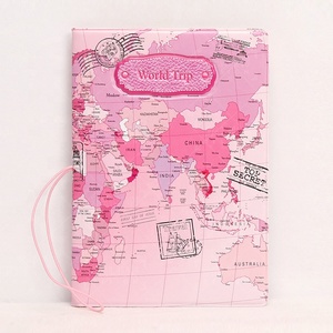 Ví Du Lịch Cá Nhân Quà Tặng Bao Da Đựng Thẻ PU Bao Da Bản Đồ Thế Giới Mỏng Mỏng Chủ Hộ Chiếu - Product Image 6