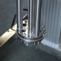 Mélangeur émulsifiant à cisaillement élevé en acier inoxydable SUS316L avec moteur AC 220V pour émulsions cosmétiques, crèmes, lotions et transformation alimentaire