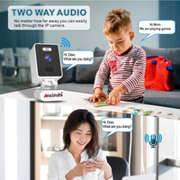 Caméra de surveillance WiFi compacte 3MP avec alerte audio intelligente, idéale pour la surveillance intérieure de la maison et la surveillance routière extérieure