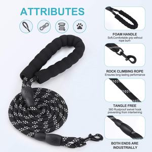 Son derece yansıtıcı ağır naylon köpek tasma ile yumuşak yastıklı kolu dayanıklı sürdürülebilir baskılı desen şerit Pet malzemeleri - Product Image 2