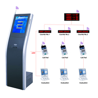 Kiosque d'impression de tickets thermiques Wintronix YC P03 17/19 pouces, affichage de numéros, machine à tickets Q, système de gestion de file d'attente QMS