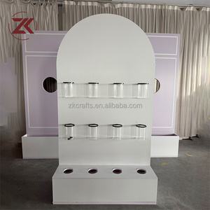 Support de toile de fond en acrylique blanc ZKAI, directement de l'usine, idéal pour les murs <span class=keywords><strong>champagne</strong></span> et les décorations de mariage pour événements - Product Image 5