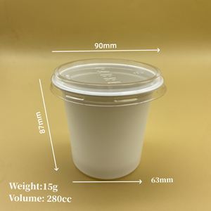 Sulide Fabricants <span class=keywords><strong>de</strong></span> pots <span class=keywords><strong>de</strong></span> <span class=keywords><strong>yaourt</strong></span> vides imprimés sur mesure 280ML Gobelet en plastique jetable blanc pour <span class=keywords><strong>yaourt</strong></span>, céréales et PP avec couvercle transparent - Product Image 2