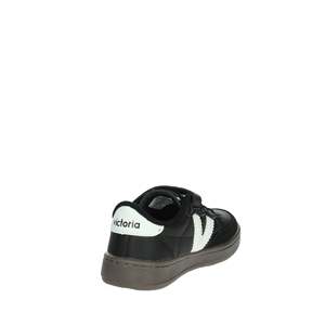 Baskets pour enfants Victoria, blanc et noir, 1256100, chaussures en toile tendance - Product Image 3