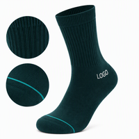 Chaussettes de sport pour jeunes et adultes, fabrication directe usine, avec bord côtelé, respirantes, antibactériennes, séchage rapide, logo personnalisé, pour la course, la gym et les équipes.