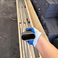 Tuyau en acier personnalisé ASTM A106/A53 Q345/Q195 1020, tube en acier ovale galvanisé à chaud S355 de 6 m