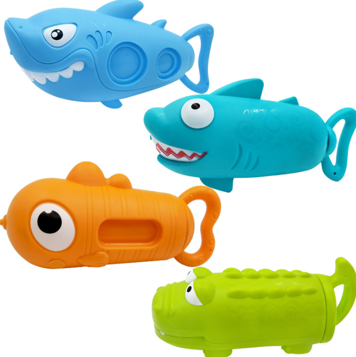 Горячая Распродажа! Водный пистолет игрушки летние лучшие пляжные игры типа «крокодил» акула водяной пистолет для детей