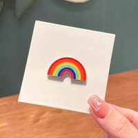 Nouveau chaud arc-en-ciel métal artisanat badge bricolage personnalisé 3D/2D fierté épinglette vêtements chaussures chapeaux ornements LGBT épingles en émail doux