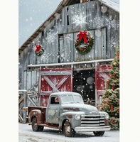 Kit de peinture au diamant 5D à motif de Noël, 40x50cm, pour débutants, parfait pour la maison, le bureau ou comme cadeau pour Pâques et Noël