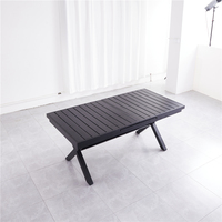 Ensemble meuble de table K/D, extension extensible de 1800 à 2400mm, pour loisirs, table, patio classique, pour bistrot et arrière-cour