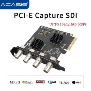 Acasis-tarjeta de captura PCIE de 4 canales, SDI, 1080P, 60HZ, alta calidad, para juego, Reunión, transmisión en vivo - Product Image 2