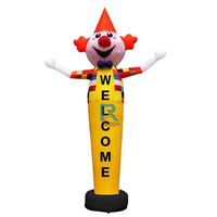 Danseur de ciel d'air de bienvenue de clown gonflable de la publicité de haute visibilité pour des événements de promotion