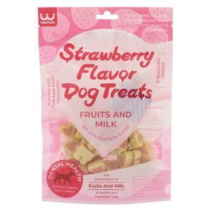 Snack Dentali per Cani Personalizzabili con Etichetta Privata, Gusto Fragola e Formaggio, Naturali e Salutari - Product Image 1