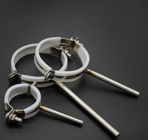 Pasokan pabrik Hirao Kan seng lapisan baja tahan karat OEM penjepit pipa ganda sadel metrik tugas berat - Product Image 5