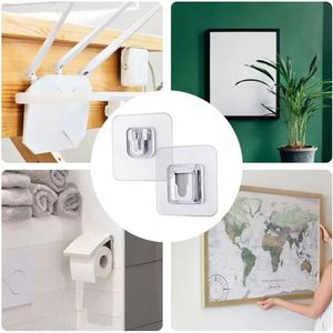Ganchos Adhesivos de Doble Cara con Ventosa, Fuertes y Transparentes para Cocina y Baño - Product Image 4