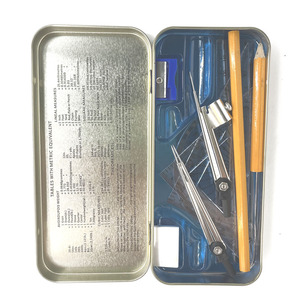 Best Selling Marshal Oxford Geometry Set Metal <b>Box</b> Compass Geometry Math Set in a Tin <b>Box</b> - Product Image 5
