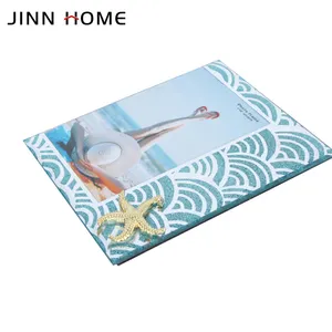 Jinn Home Nieuw Ontwerp Zeester Diy Glazen Foto Fotolijst Met Zwart Fluwelen Paneel Glazen Fotolijst