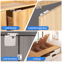 Casier à cartes RFID pour salle de sport, sauna, serrure de cabinet invisible en alliage d'aluminium avec application Tuya, option de stockage de données sur le cloud WiFi