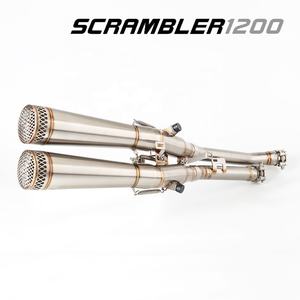ท่อไอเสียรถจักรยานยนต์สำหรับ <span class=keywords><strong>Triumph</strong></span> Scrambler <span class=keywords><strong>1200</strong></span> <span class=keywords><strong>XC</strong></span> XE ปี 2019-2024 ท่อเก็บเสียง ระบบไอเสียแบบเต็ม ท่อร่วมไอเสีย - Product Image 2