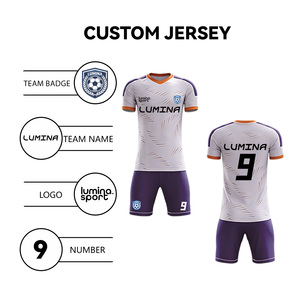 Aanpasbare unisex voetbaltenues voor volwassenen - Polyestervezel, sneldrogend, hittetransfer bedrukt, effen, korte mouwen, zomer - Product Image 3