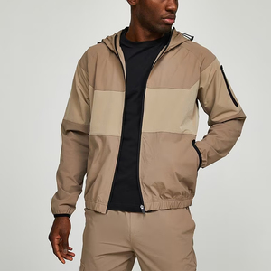 High Quality Zipper Jacket Custom Colorblock <strong>Khaki</strong> Casual Windbreaker for <strong>Mens</strong> Lightweight <strong>Men</strong> <strong>Tracksuit</strong> - Product Image 4
