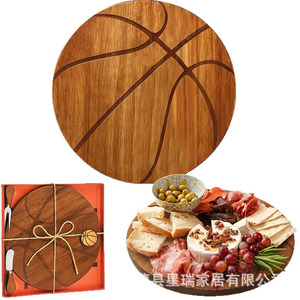 Planche à découper en bambou et bois pour cuisine, plateau de service rond pour restaurant, plateau à pain et à gâteaux - Product Image 2