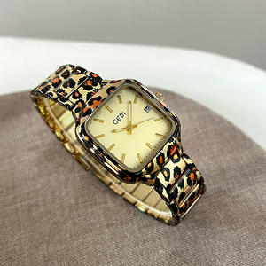 Reloj de Mujer Elegante con Estilo de Leopardo, Reloj de Cuarzo con Correa de Acero de Moda - Product Image 2