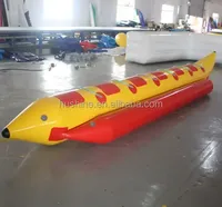 Bateau banane gonflable personnalisé pour 8, 10 ou 12 personnes, sports nautiques, bateau volant gonflable, bateau banane gonflable