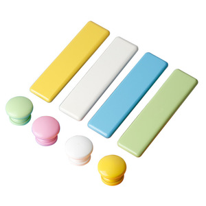 Lgedis Childrens Wardrobe <b>Door</b> Handles Rectangle Colored Solid Wood Cabinet Drawer <b>Knobs</b> Minimalist Design Easy Installation - Product Image 3