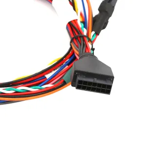 Fecho de fio personalizado resistente ao frio ul1569 20awg com conector molex sobremoldado