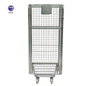 Galvanized welded cargo storage wire mesh full security nesting A frame roll containers