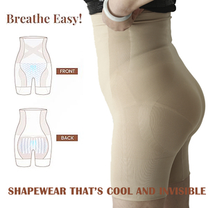 Hygieia <span class=keywords><strong>Short</strong></span> haute compression avec éclair Slim taille haute contrôle serré du ventre Butt Lifter Fajas Shorts Shapewear - Product Image 3