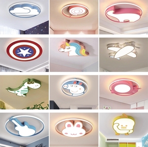 Lámpara de Techo LED de 48w y 500mm, Lámpara de Techo con Forma de Conejo para Dormitorio Infantil, Lámpara de Techo de Dibujos Animados con Forma de Animal, Lámpara de Techo LED con Forma de Luna y Estrella - Product Image 4